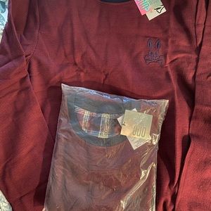 Psyco Bunny long sleeve loungewear men’s shirt